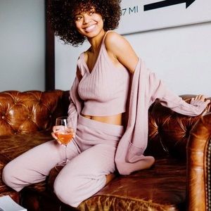 Filoro Mauve Cashmere Set